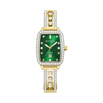 Bonia Cristallo Elegance BNB10853-2297S Green Dial Color Women Watch